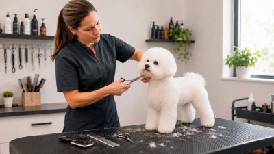 Finishing en peluquería canina: acabado y remates finales (detailing)