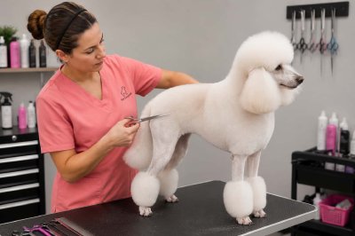 Linework en peluquería canina: marcado de líneas con máquina y tijera