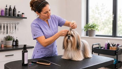 Top-knot en peluquería canina: cómo hacer recogidos y coletas a tu perro
